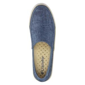 Columbia Blue Vulc N Vent Shoes Slip-On Canvas Outdoor Boat Shoes